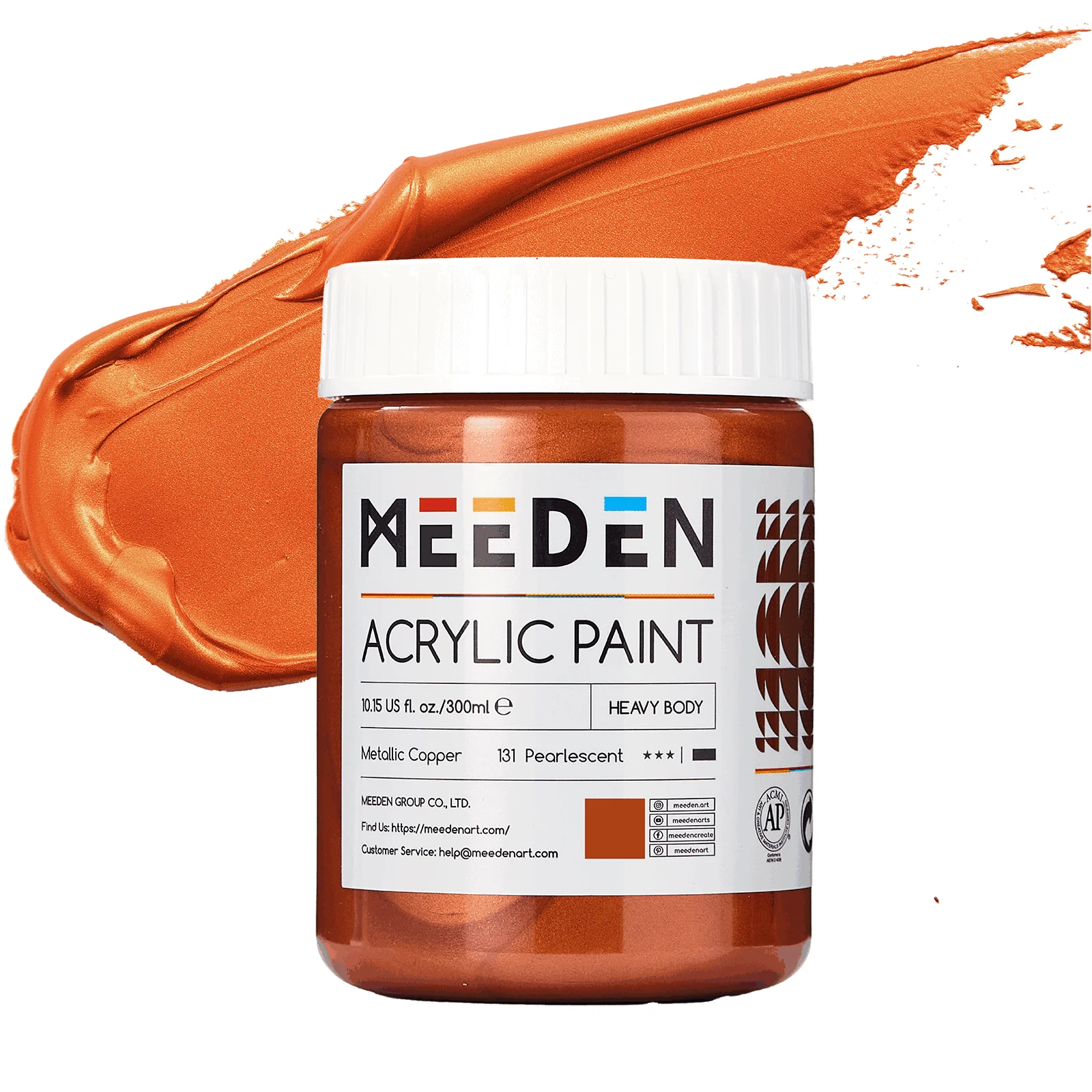 MEEDN 3-Colors Metallic Acrylic Paint Set, 300ml - Image 5