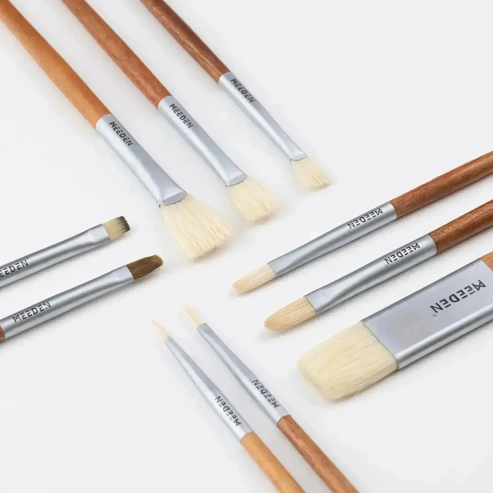 MEEDEN Professional 10 Pcs Oil Paint Brush Set - Image 3