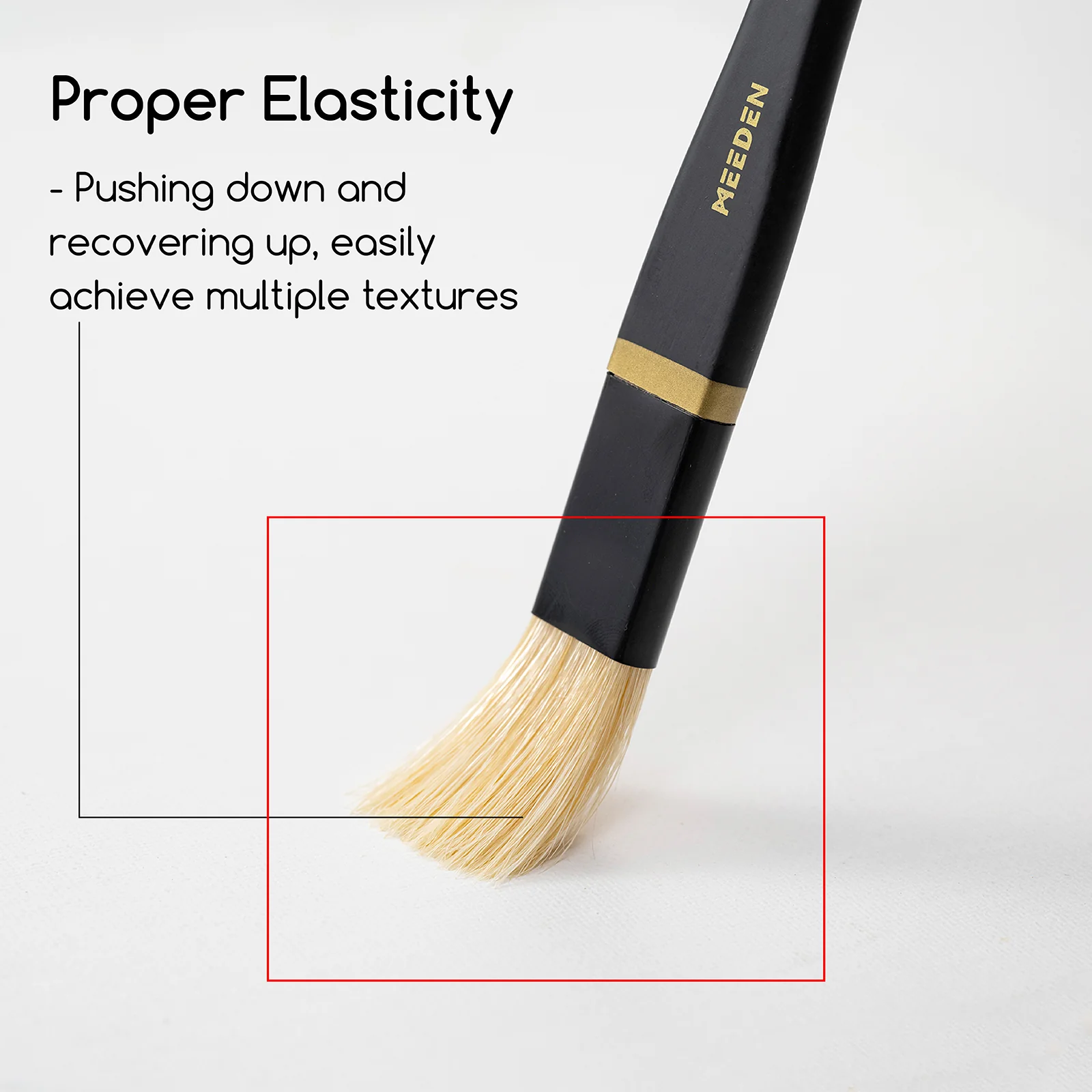 MEEDEN Oil Paint Brush Set of 10 - Image 4