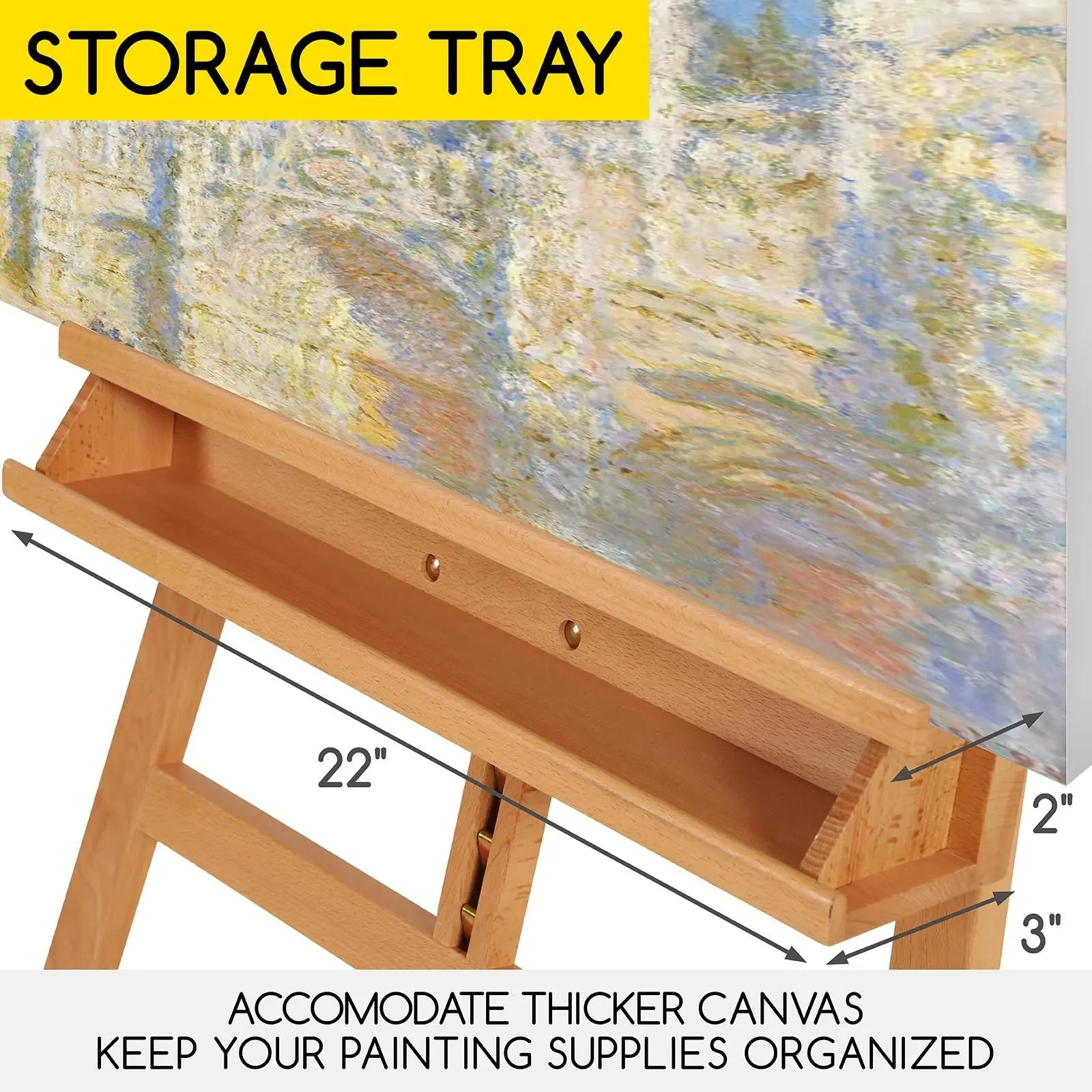 MEEDEN Large A-Frame Adjustable Artist Easel Stand-W09B - Image 8