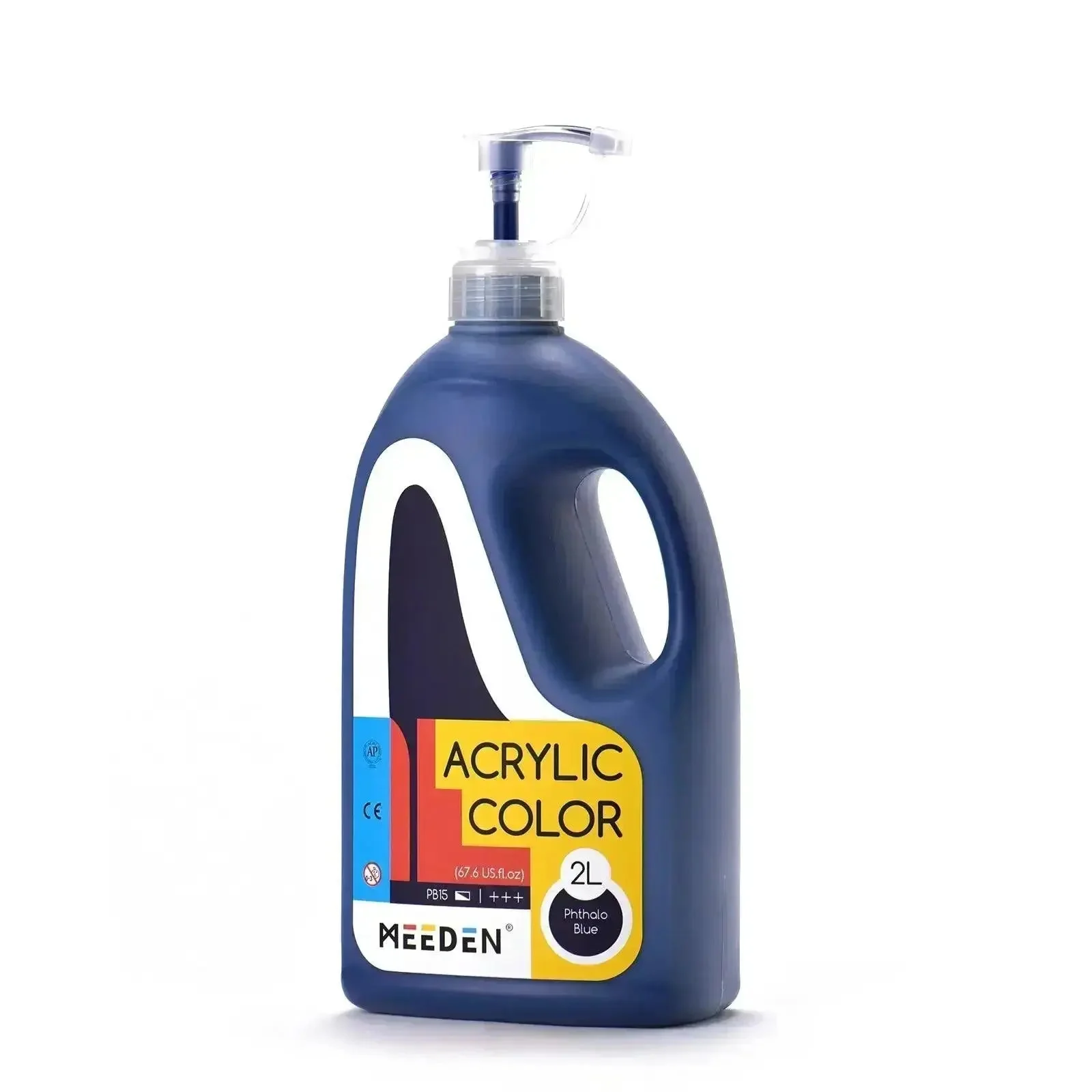 MEEDEN Acrylic Paint with Pump Lid, 11 Colors Available, 2L / 67.6 oz - Image 14