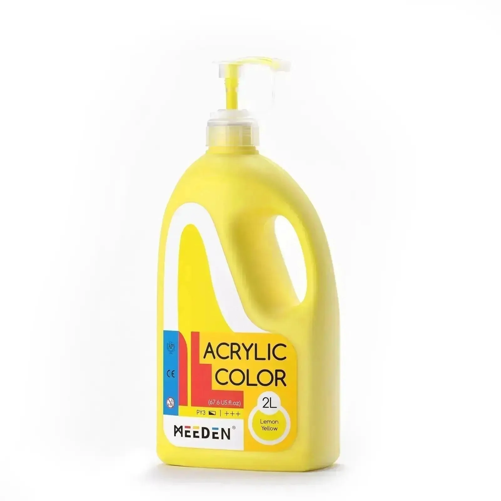 MEEDEN Acrylic Paint with Pump Lid, 11 Colors Available, 2L / 67.6 oz - Image 8