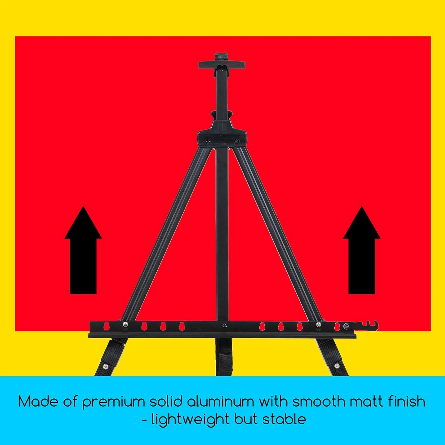 MEEDEN Adjustable Aluminum Travel Easel – Tripod Stand with Bag - Image 3