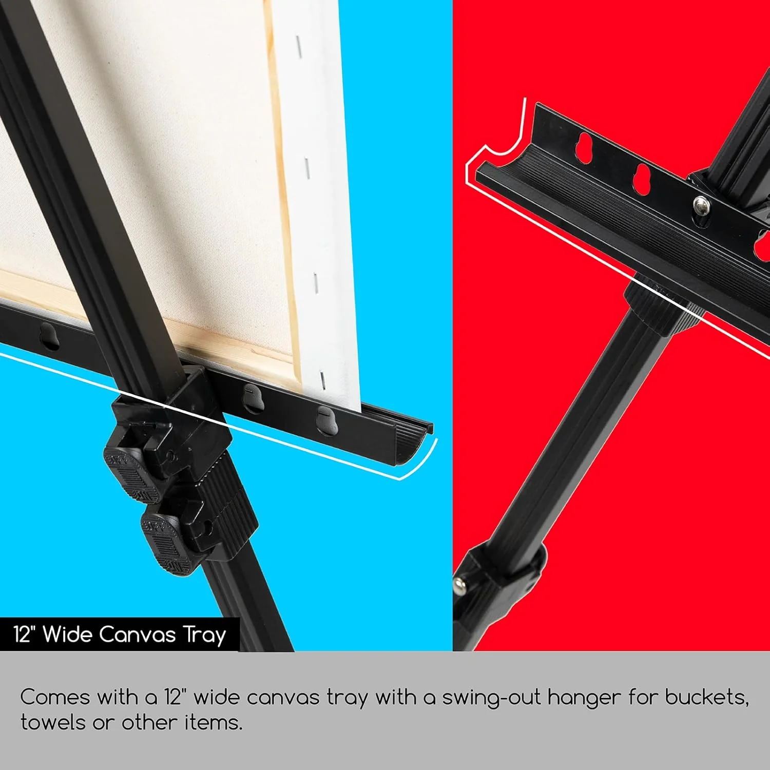 MEEDEN Adjustable Aluminum Travel Easel – Tripod Stand with Bag - Image 5