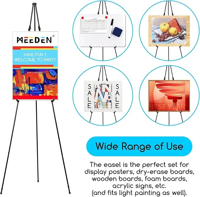 MEEDEN Adjustable Height Tripod Display Stand with Bag - Image 3
