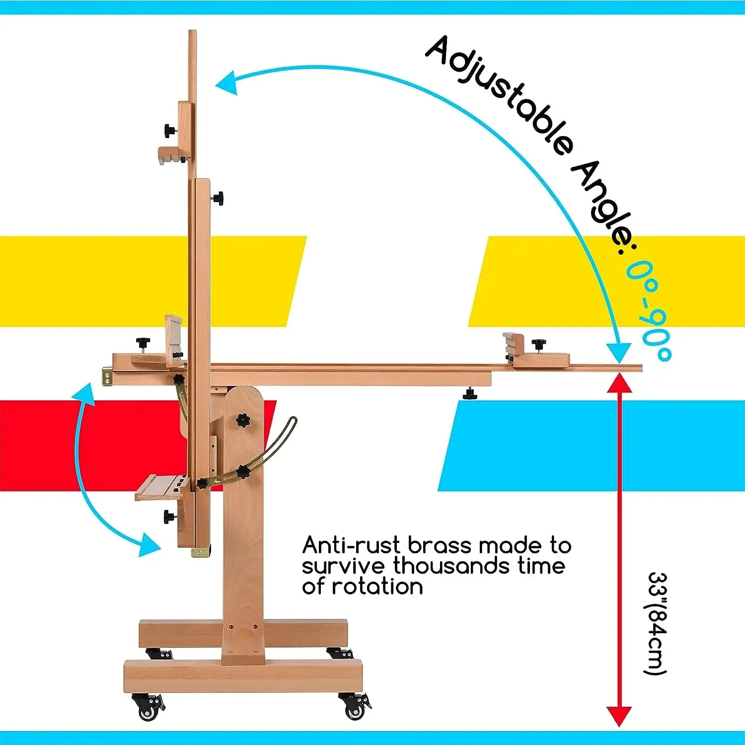 MEEDEN Extra Large Adjustable Artist Easel Stand-DHJ-11 - Image 4