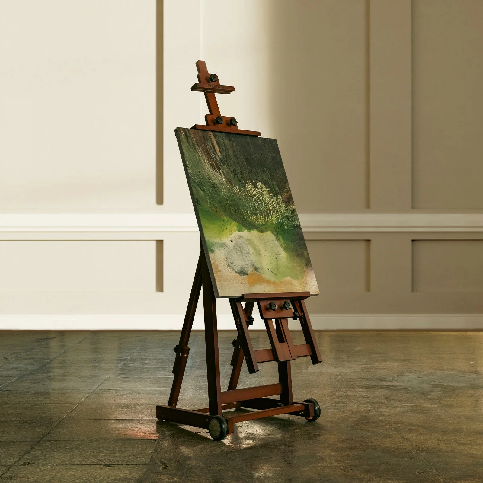 MEEDEN Versatile Studio H-Frame Artist Easel-Dark Walnut-W14 - Image 6