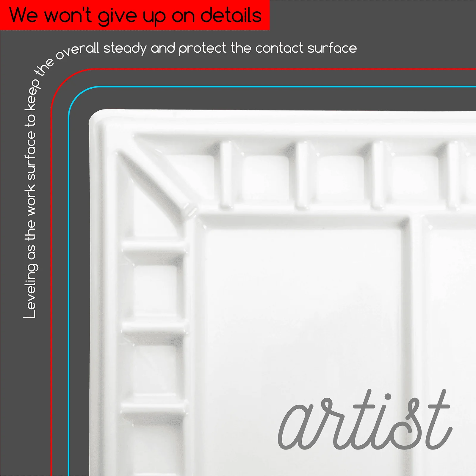 MEEDEN Studio Porcelain Watercolor Paint Palette - Image 4