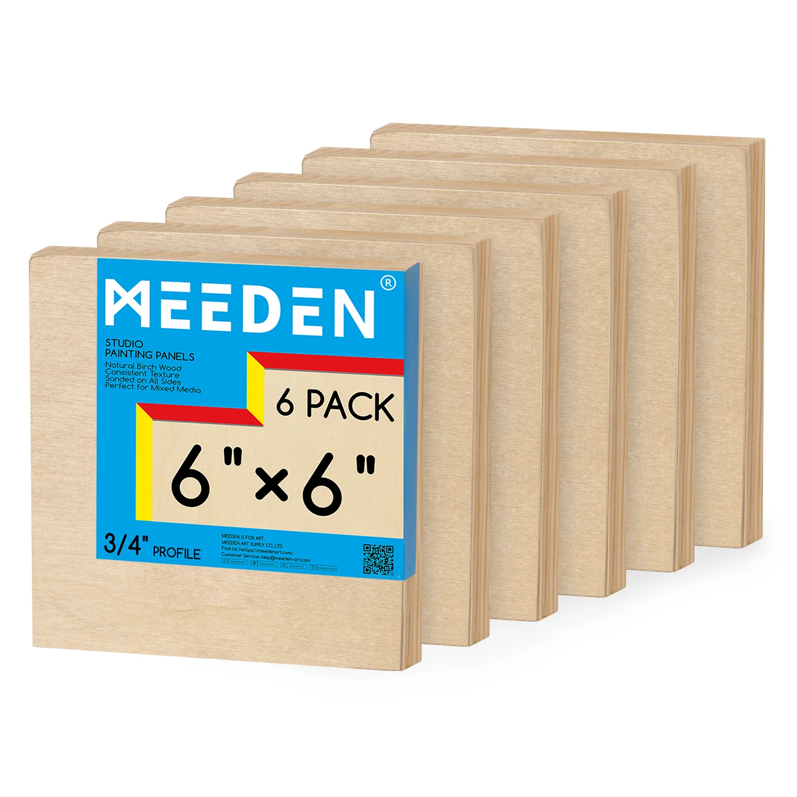 MEEDEN Artist Birch Wood Canvas Board, 3/4” Deep - Image 12