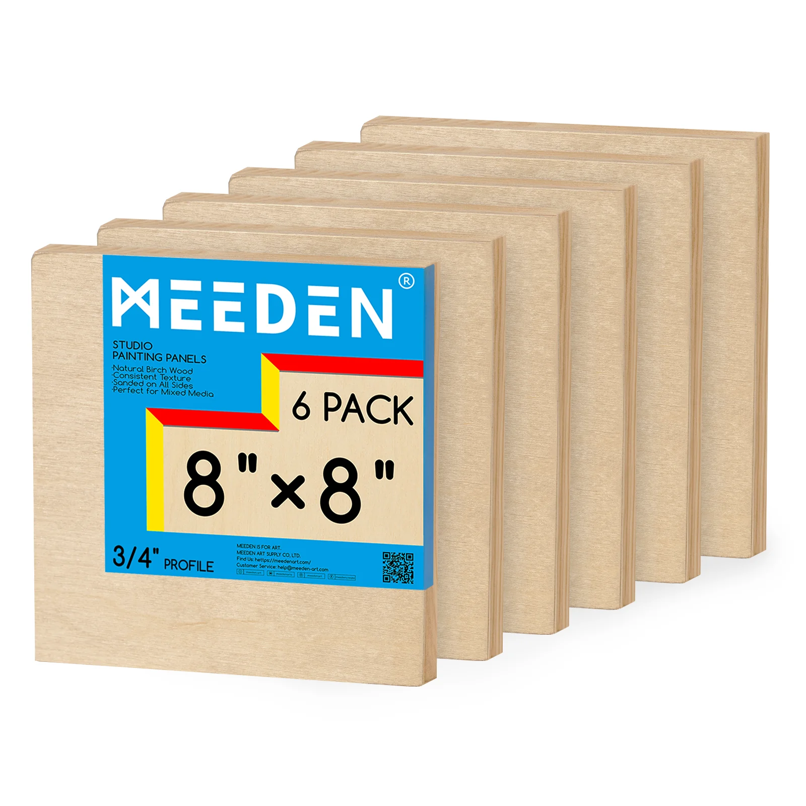 MEEDEN Artist Birch Wood Canvas Board, 3/4” Deep - Image 14