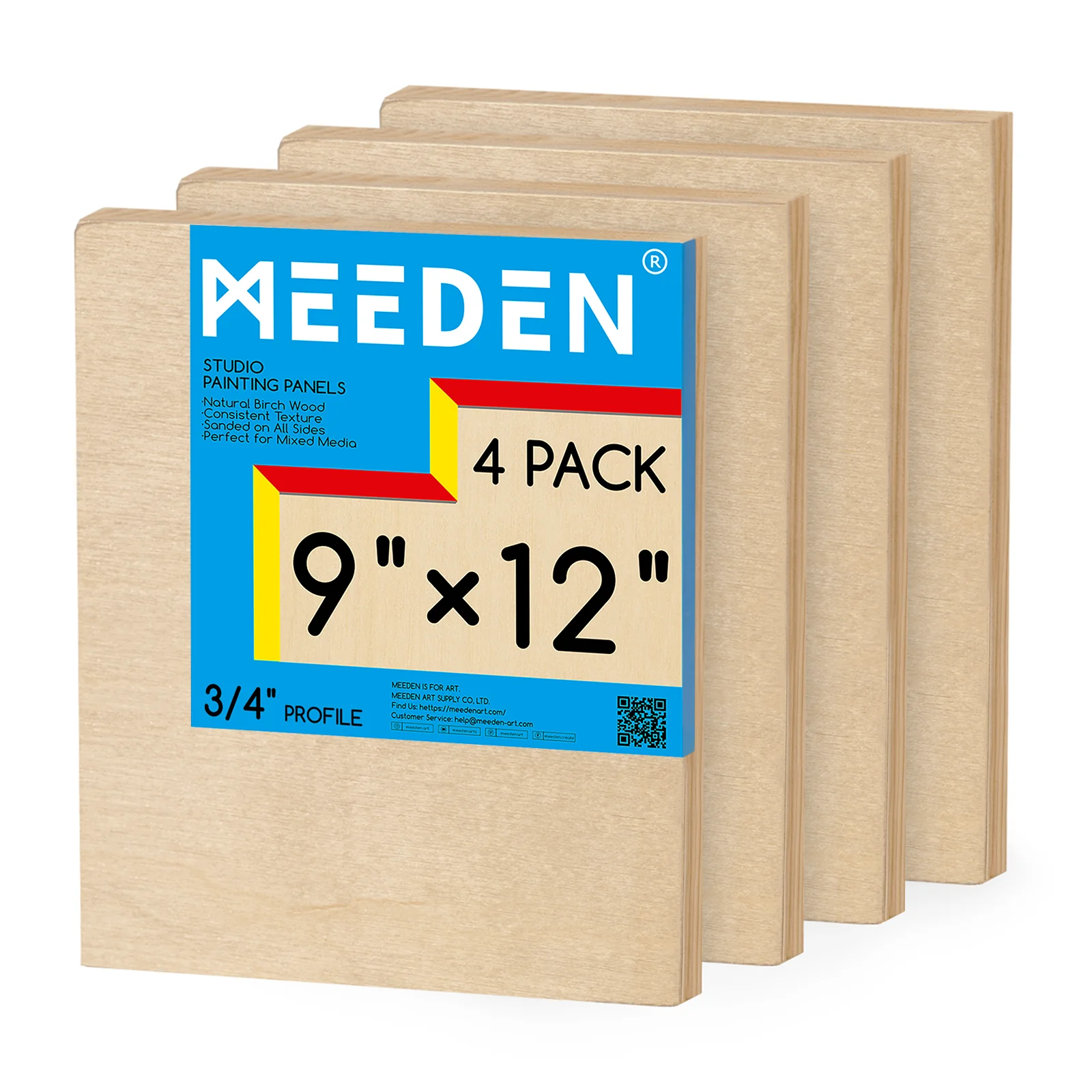 MEEDEN Artist Birch Wood Canvas Board, 3/4” Deep - Image 16