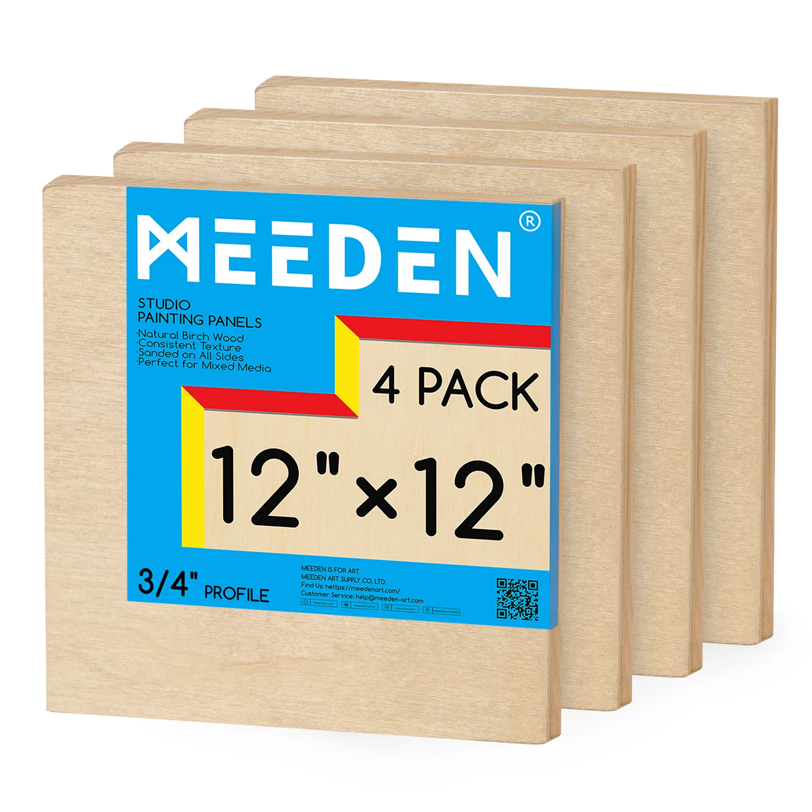 MEEDEN Artist Birch Wood Canvas Board, 3/4” Deep - Image 19