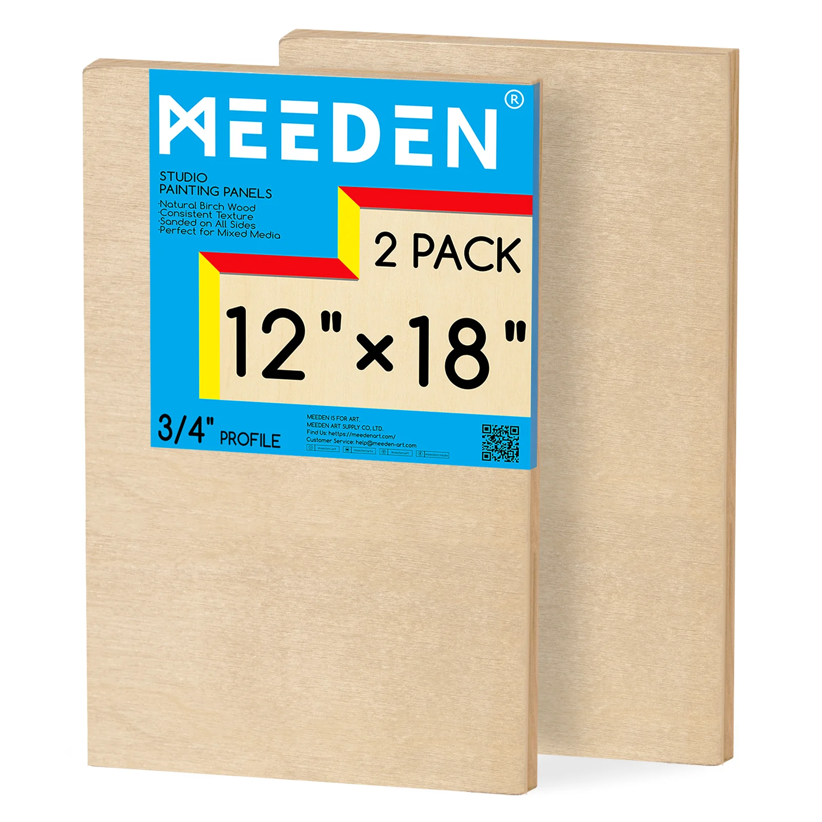 MEEDEN Artist Birch Wood Canvas Board, 3/4” Deep - Image 20