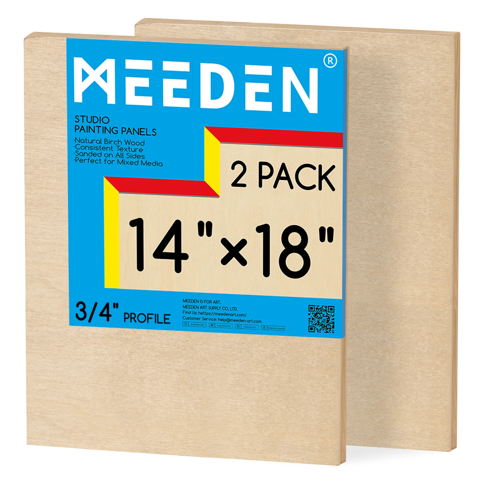 MEEDEN Artist Birch Wood Canvas Board, 3/4” Deep - Image 21