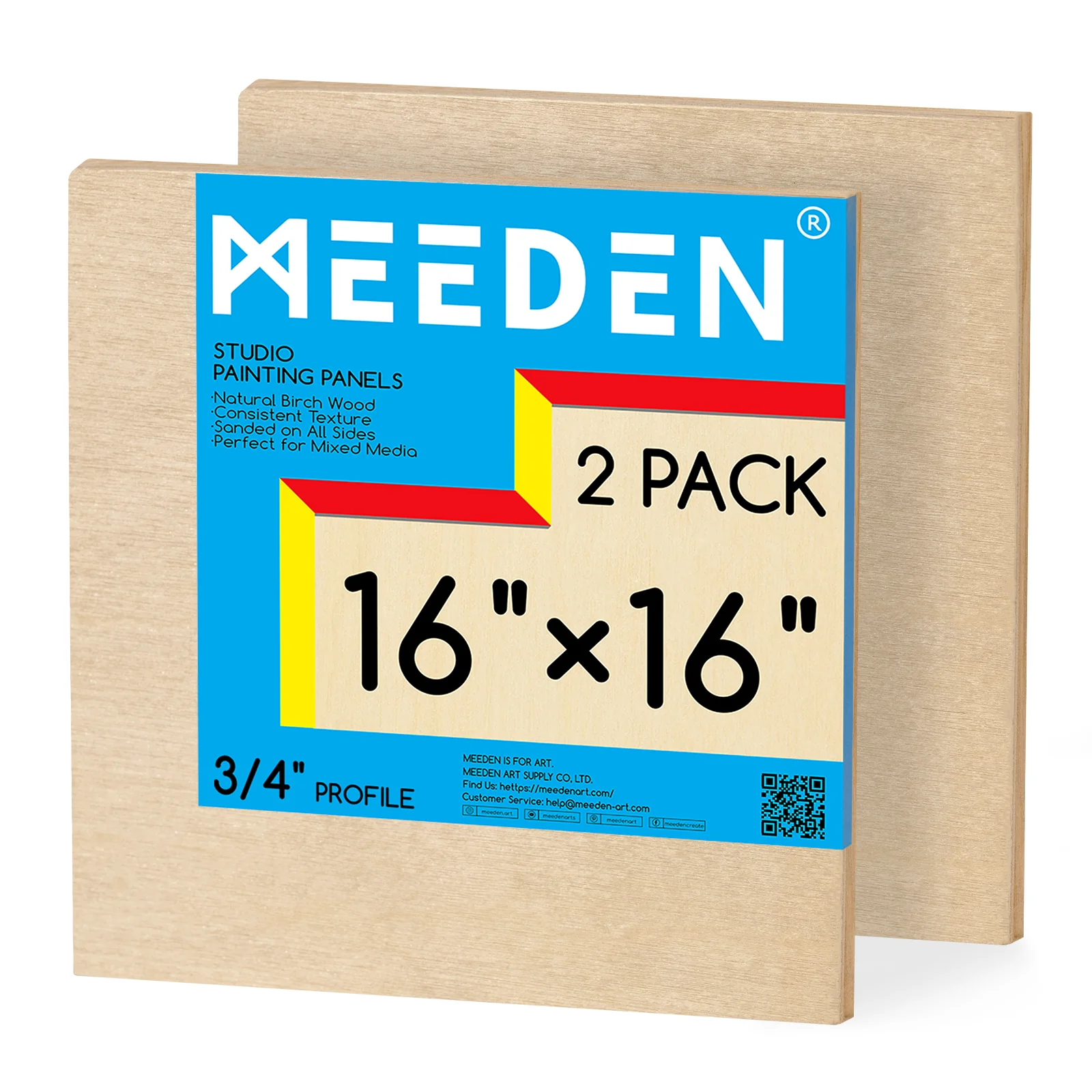 MEEDEN Artist Birch Wood Canvas Board, 3/4” Deep - Image 22
