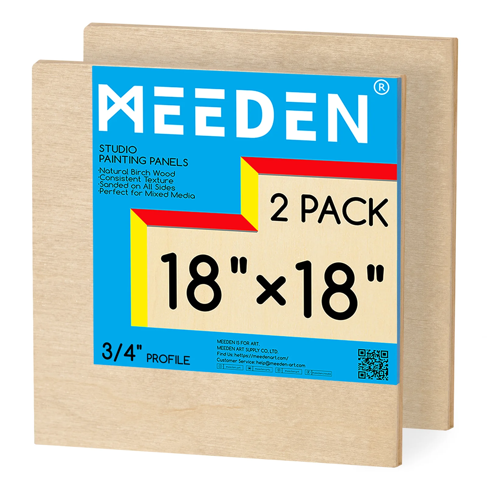 MEEDEN Artist Birch Wood Canvas Board, 3/4” Deep - Image 24