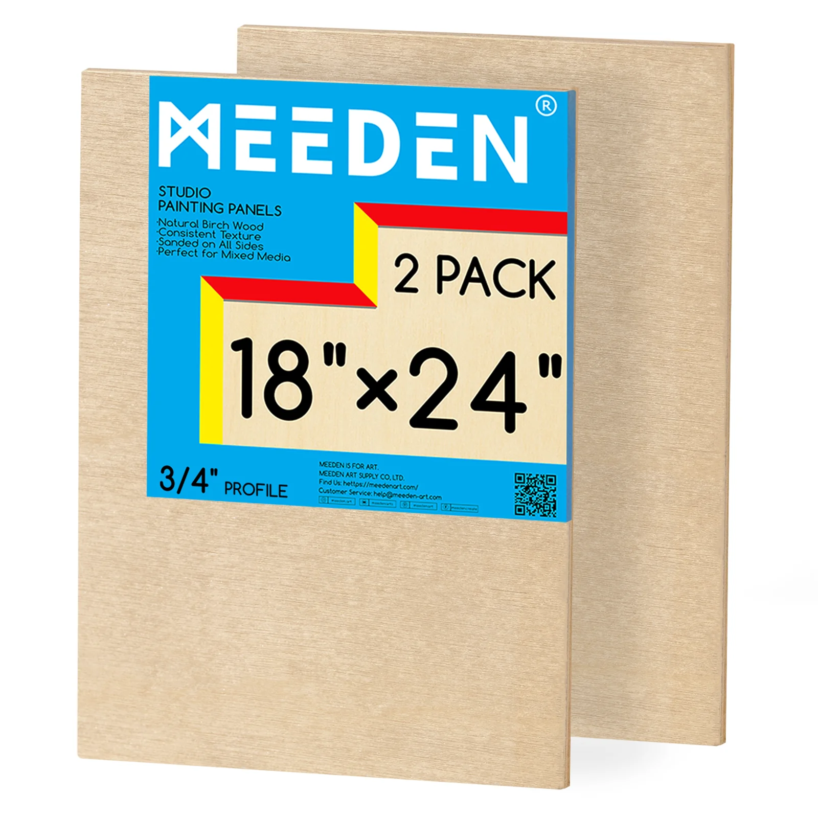 MEEDEN Artist Birch Wood Canvas Board, 3/4” Deep - Image 25