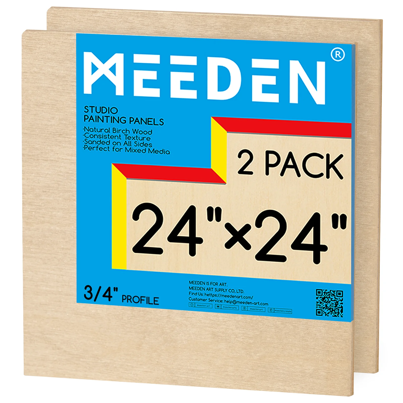 MEEDEN Artist Birch Wood Canvas Board, 3/4” Deep - Image 27