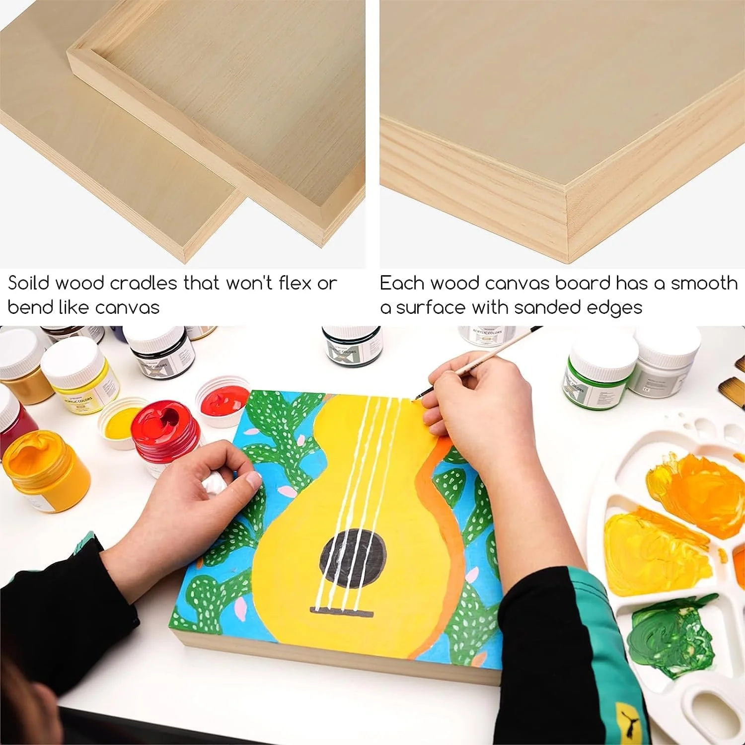MEEDEN Artist Birch Wood Canvas Board, 3/4” Deep - Image 3