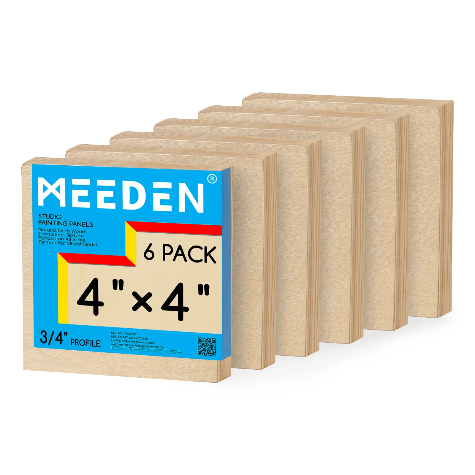 MEEDEN Artist Birch Wood Canvas Board, 3/4” Deep - Image 9
