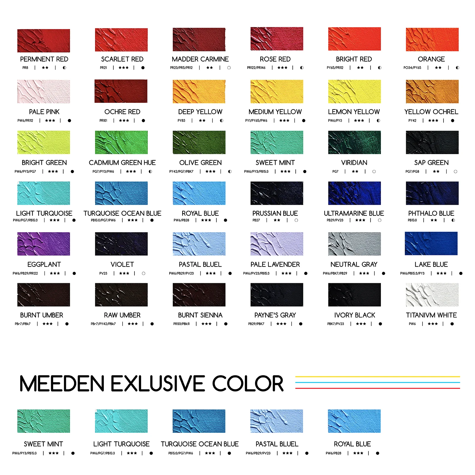 MEEDEN Artist Grade Oil Paint - 170ml/5.7oz Tube - Image 9