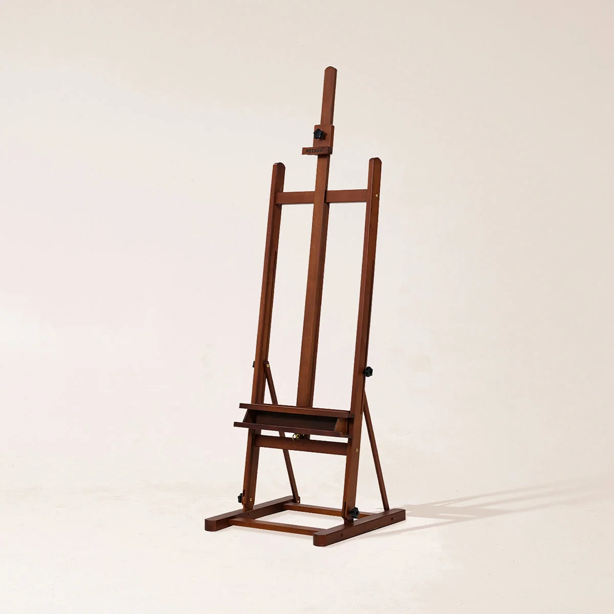 MEEDEN Studio Art Easel Stand with Large Storage Tray-Walnut-W02B-B
