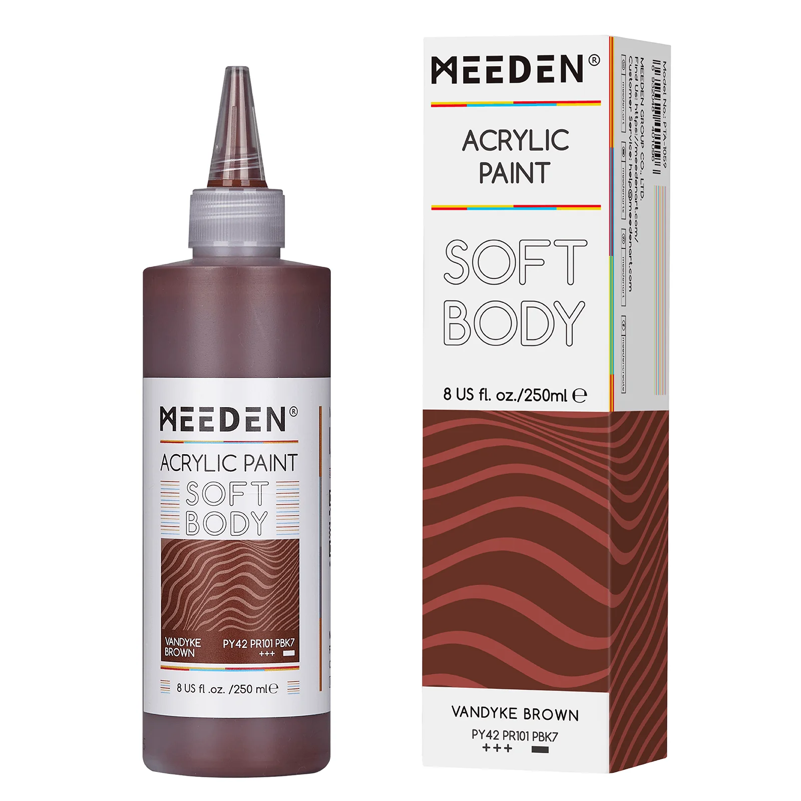 MEEDEN Soft Body Acrylic Paints Set, 37 Colors x 250ml/8.45oz - Image 108