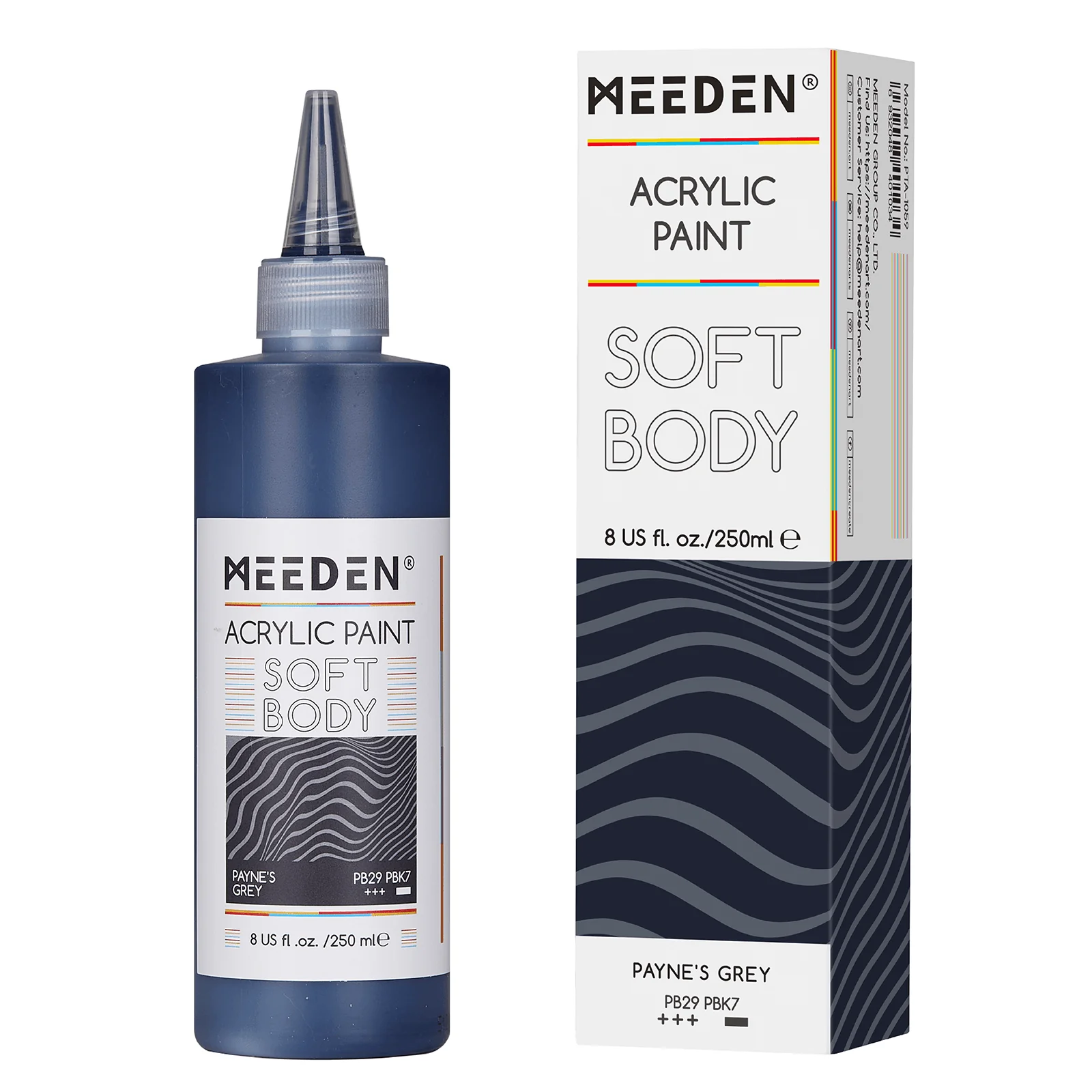 MEEDEN Soft Body Acrylic Paints Set, 37 Colors x 250ml/8.45oz - Image 117