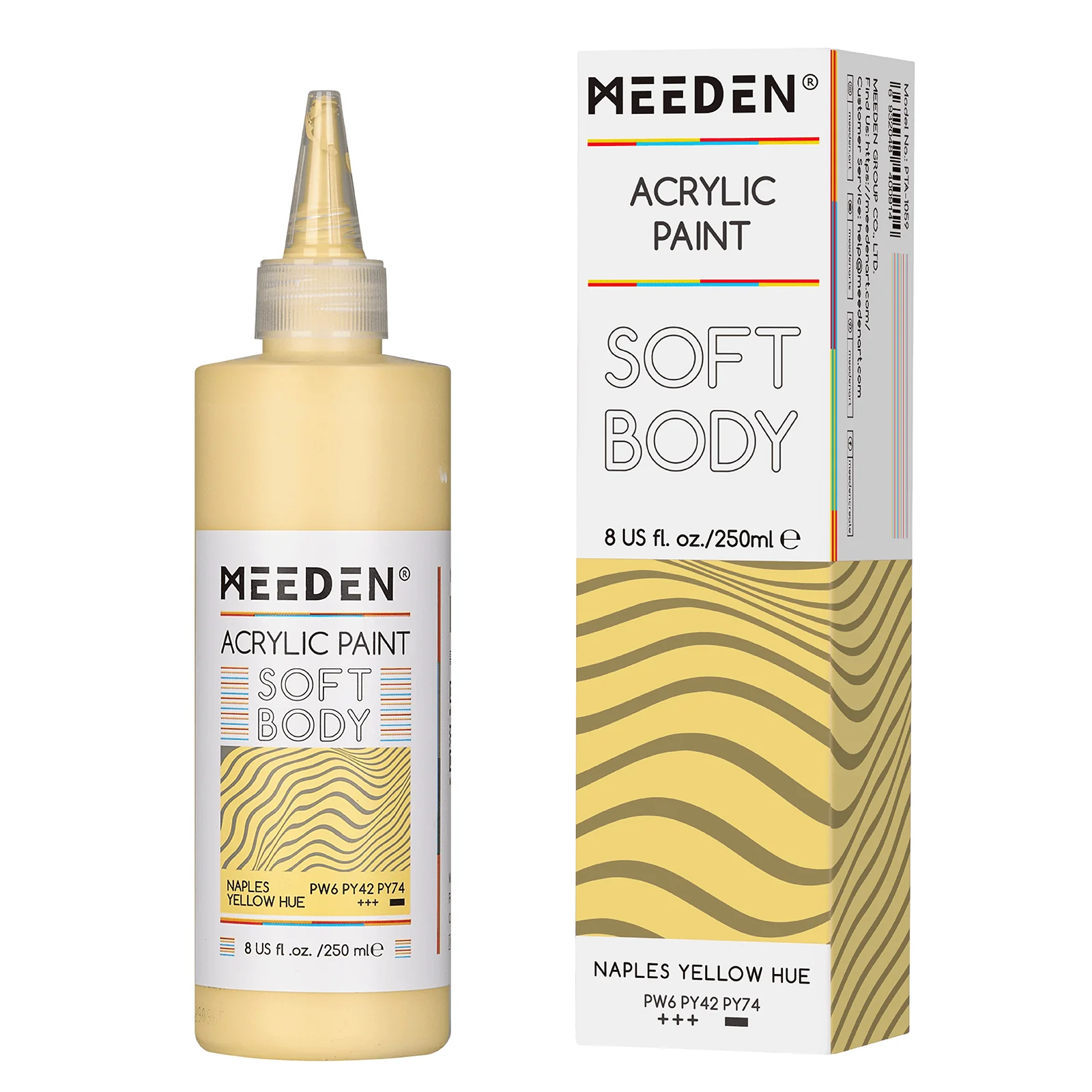 MEEDEN Soft Body Acrylic Paints Set, 37 Colors x 250ml/8.45oz - Image 12