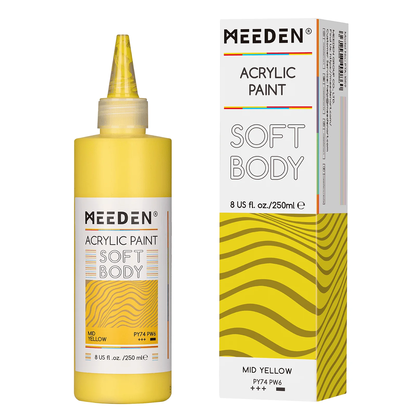 MEEDEN Soft Body Acrylic Paints Set, 37 Colors x 250ml/8.45oz - Image 24