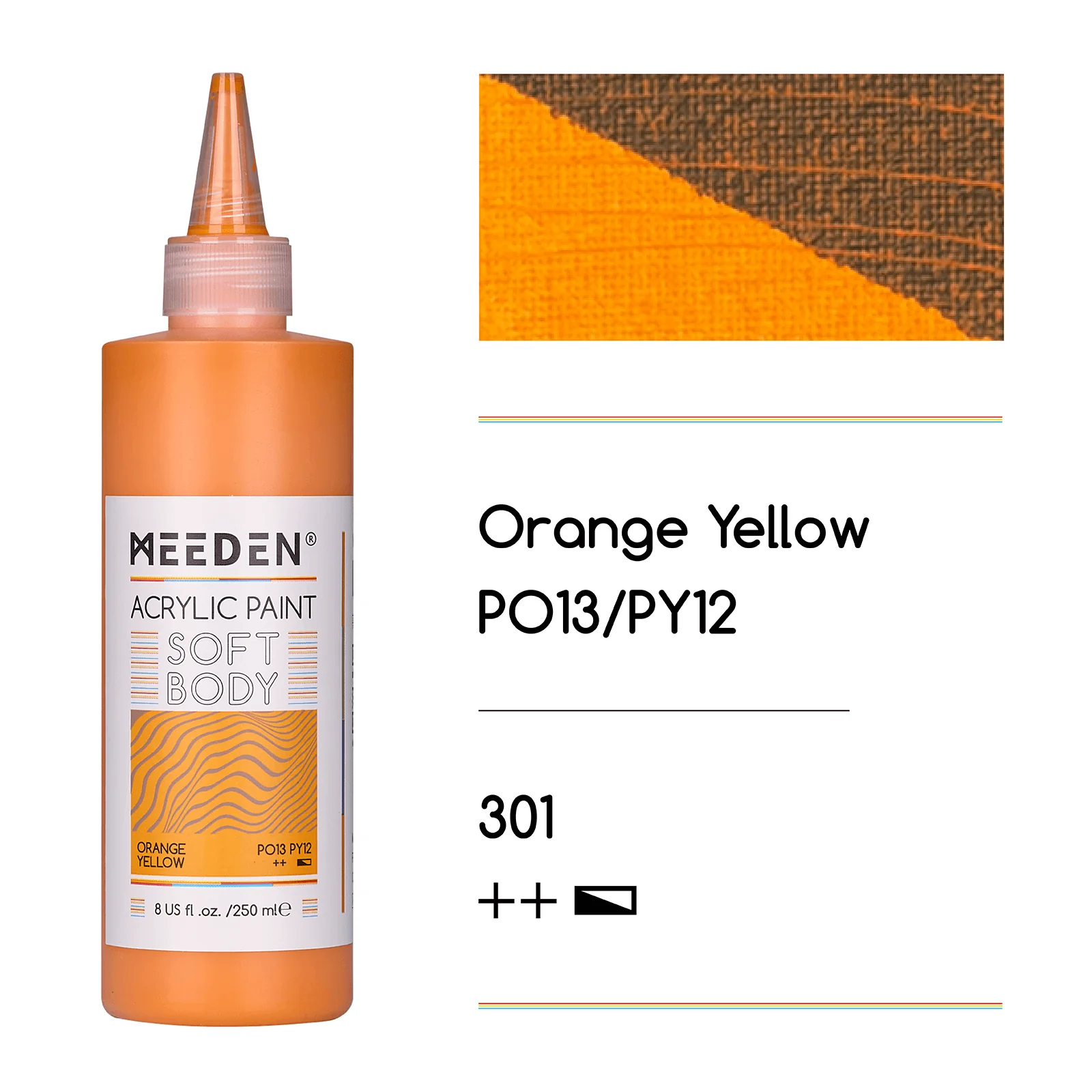 MEEDEN Soft Body Acrylic Paints Set, 37 Colors x 250ml/8.45oz - Image 26