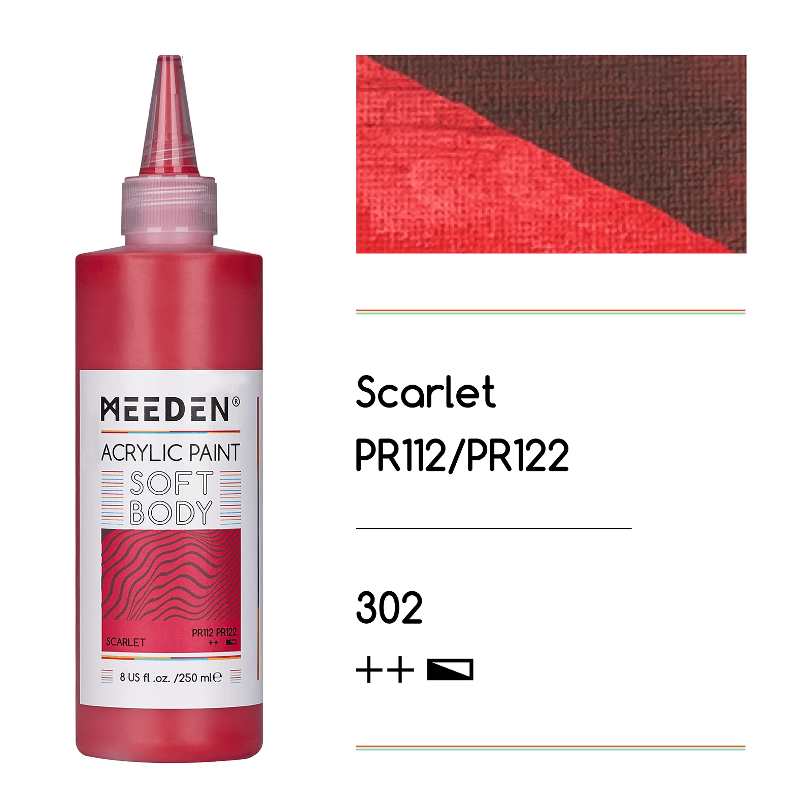 MEEDEN Soft Body Acrylic Paints Set, 37 Colors x 250ml/8.45oz - Image 29