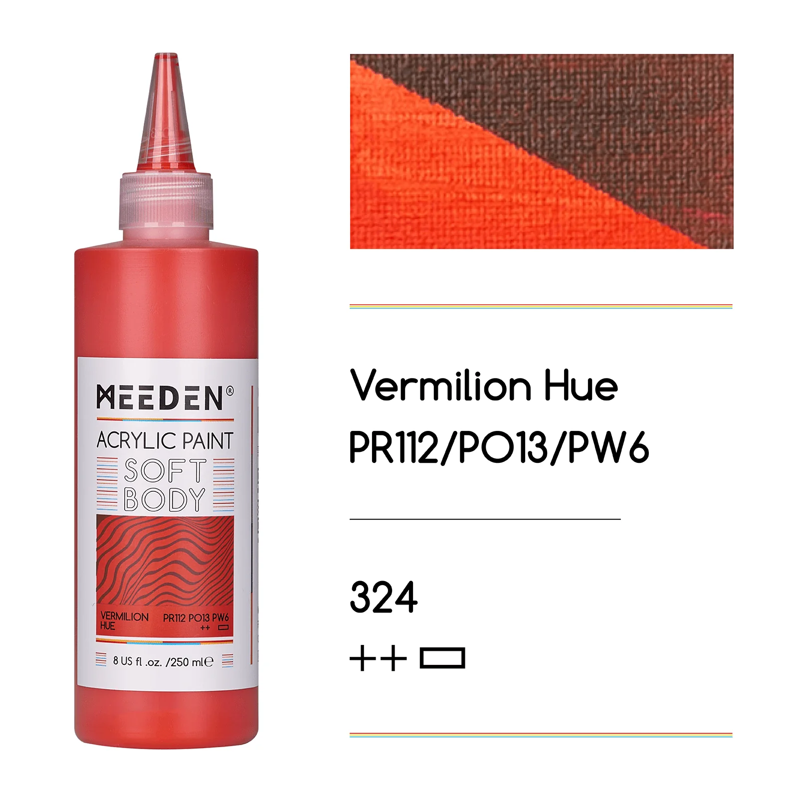 MEEDEN Soft Body Acrylic Paints Set, 37 Colors x 250ml/8.45oz - Image 44
