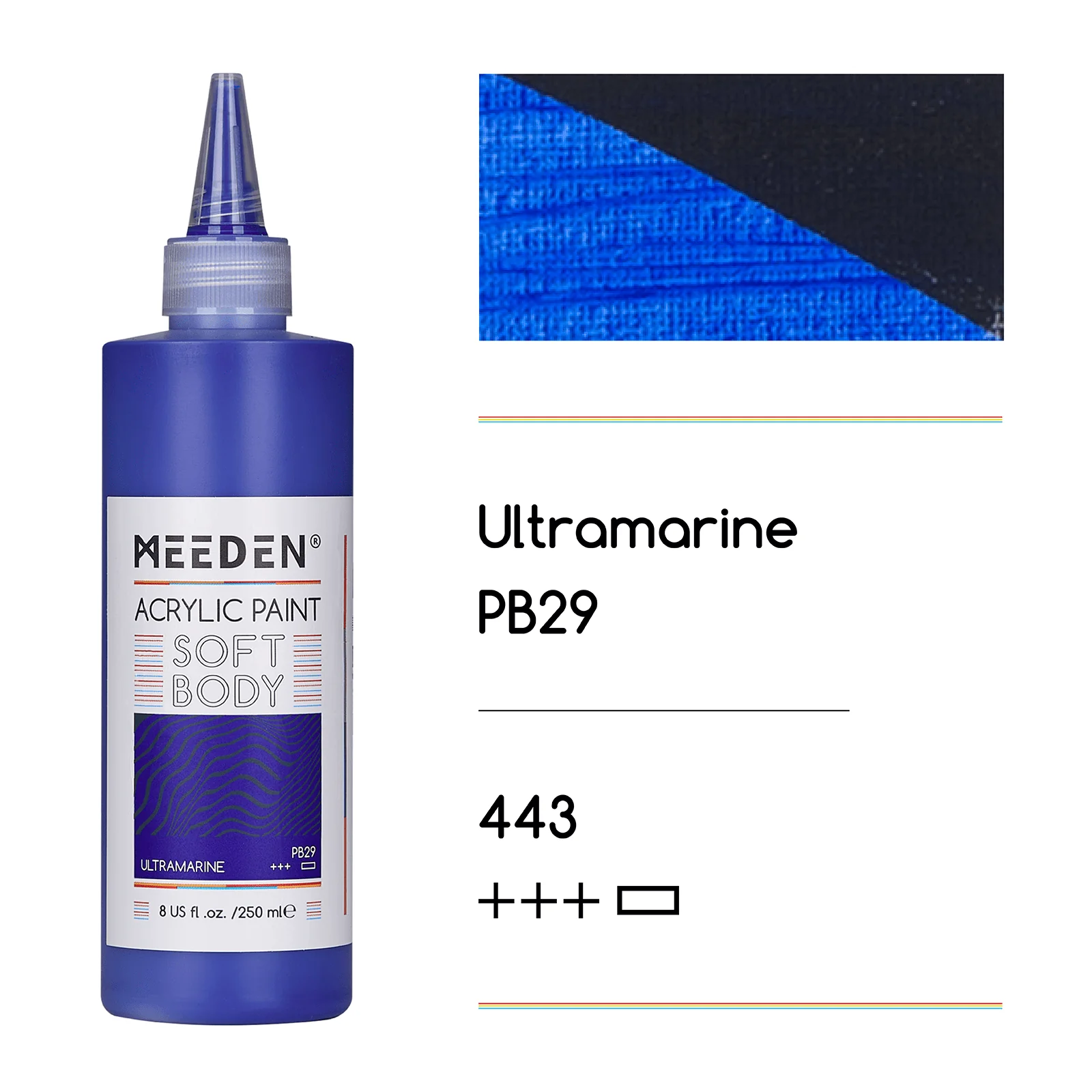 MEEDEN Soft Body Acrylic Paints Set, 37 Colors x 250ml/8.45oz - Image 53