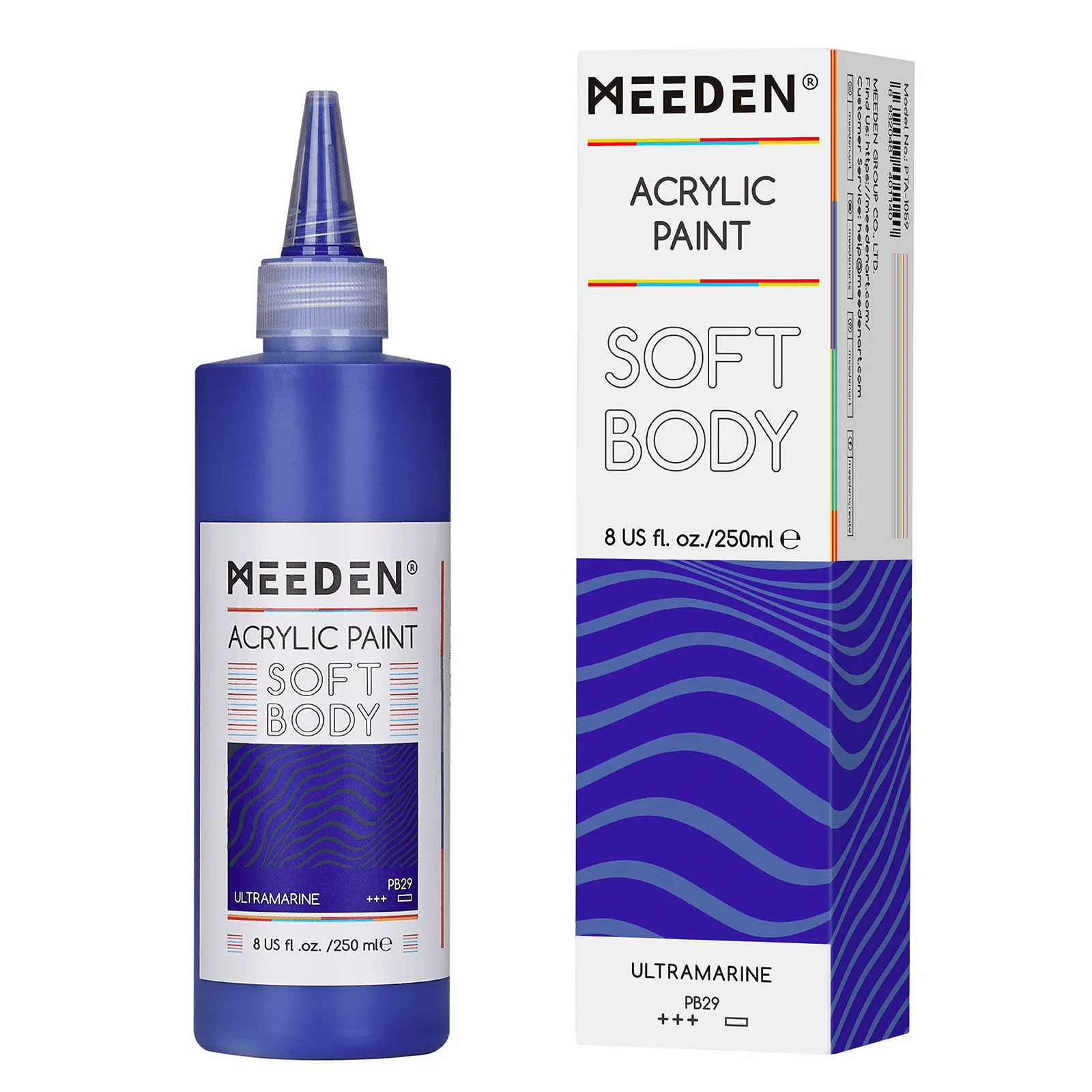 MEEDEN Soft Body Acrylic Paints Set, 37 Colors x 250ml/8.45oz - Image 54