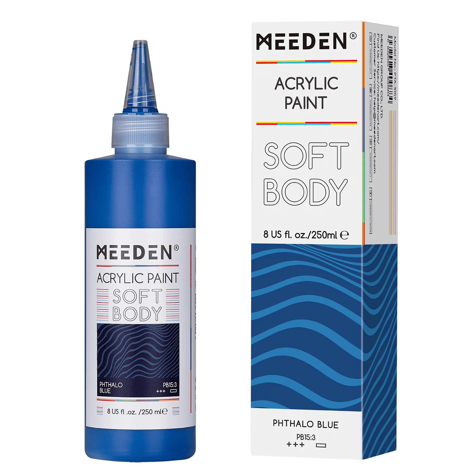 MEEDEN Soft Body Acrylic Paints Set, 37 Colors x 250ml/8.45oz - Image 57