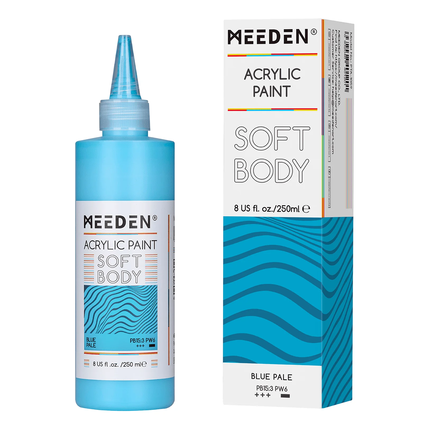 MEEDEN Soft Body Acrylic Paints Set, 37 Colors x 250ml/8.45oz - Image 60