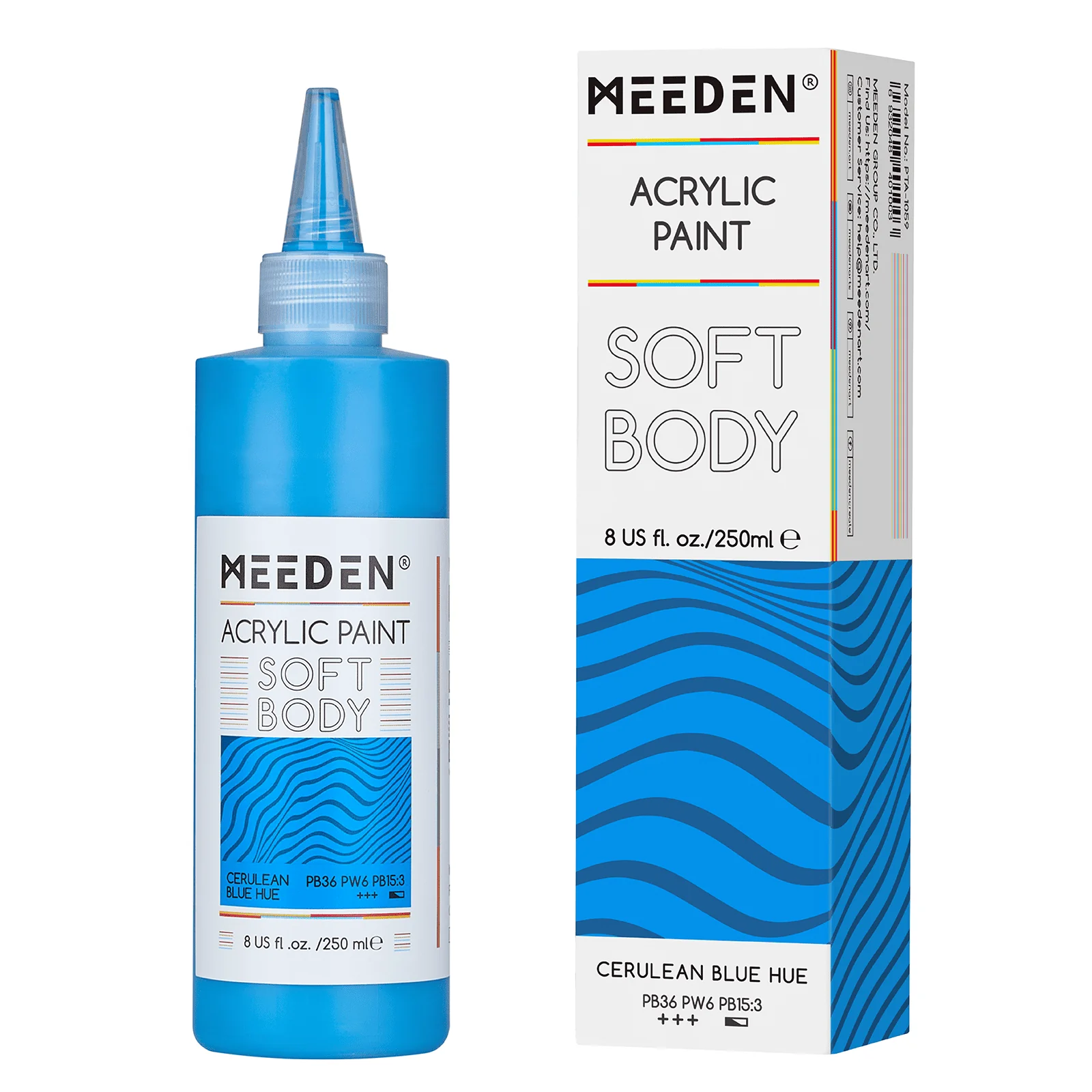 MEEDEN Soft Body Acrylic Paints Set, 37 Colors x 250ml/8.45oz - Image 66