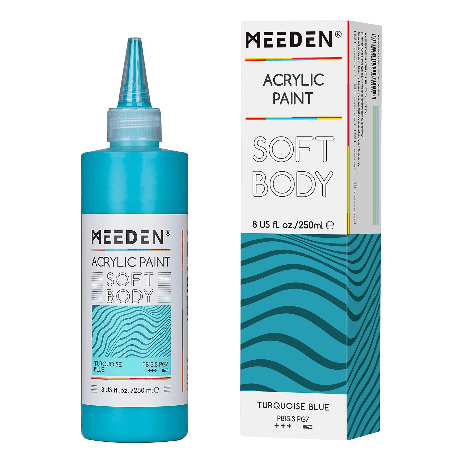MEEDEN Soft Body Acrylic Paints Set, 37 Colors x 250ml/8.45oz - Image 69