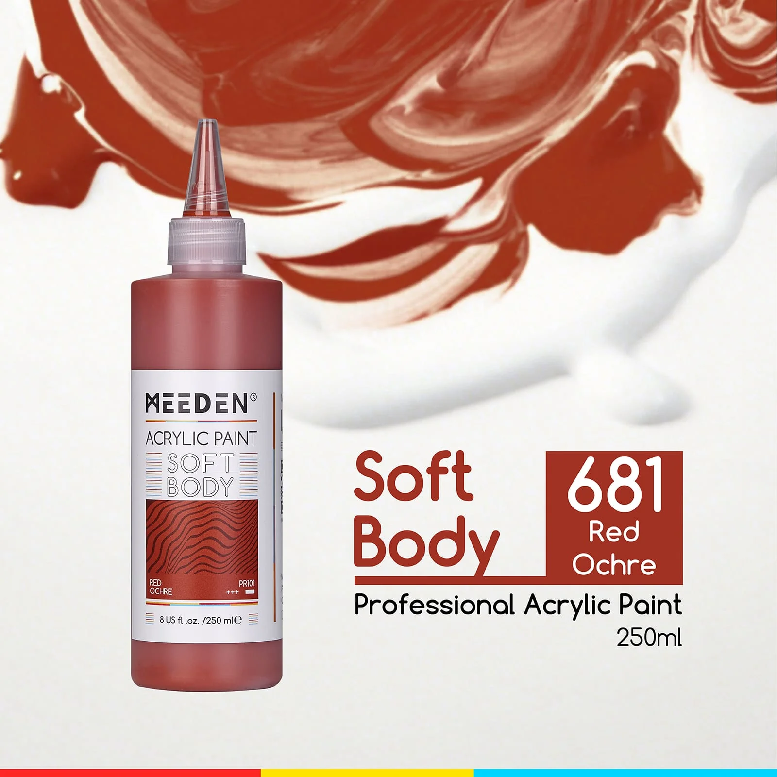 MEEDEN Soft Body Acrylic Paints Set, 37 Colors x 250ml/8.45oz - Image 94