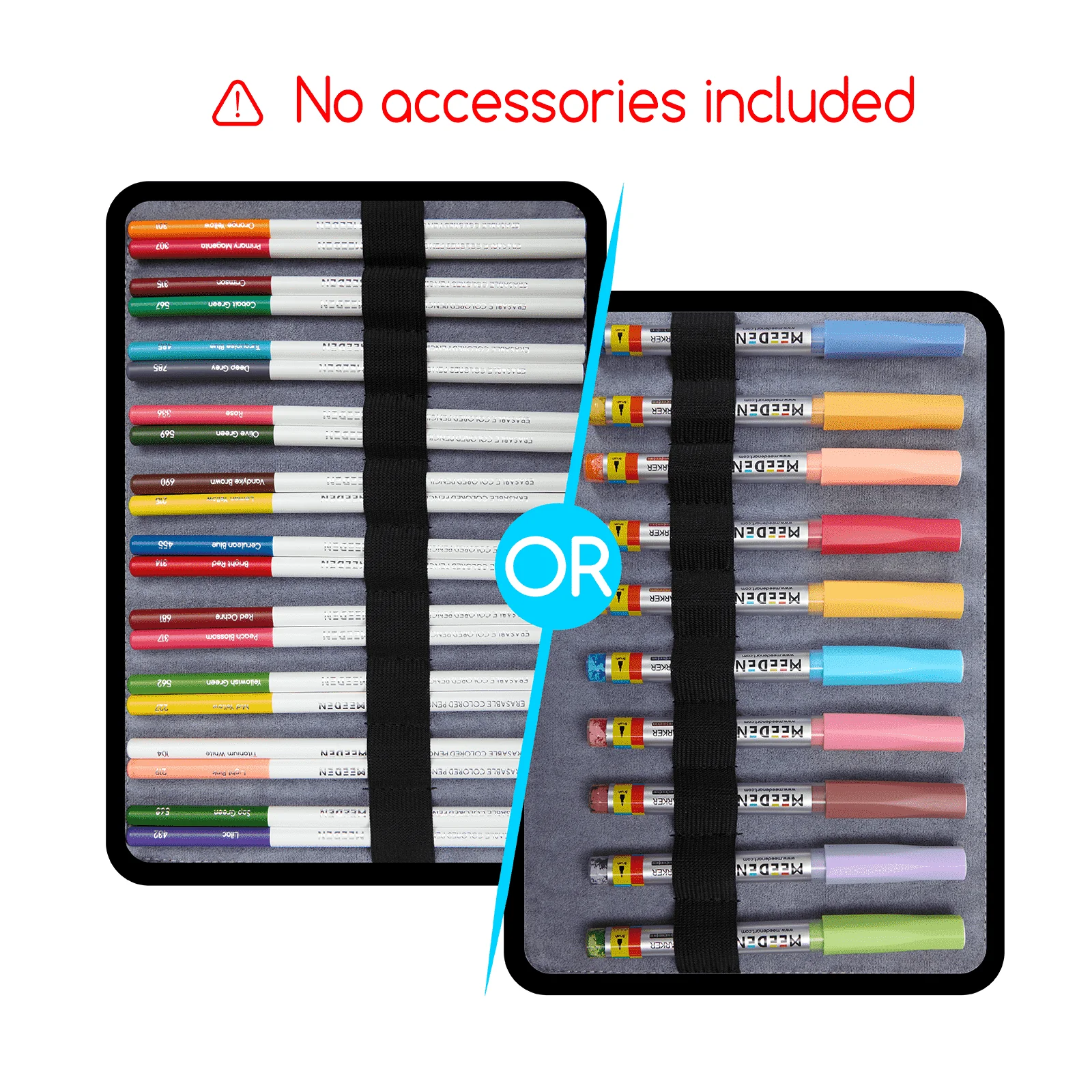 MEEDEN Leather Tri-Layer Brush/Pencil/Marker Organizer Case - Image 5