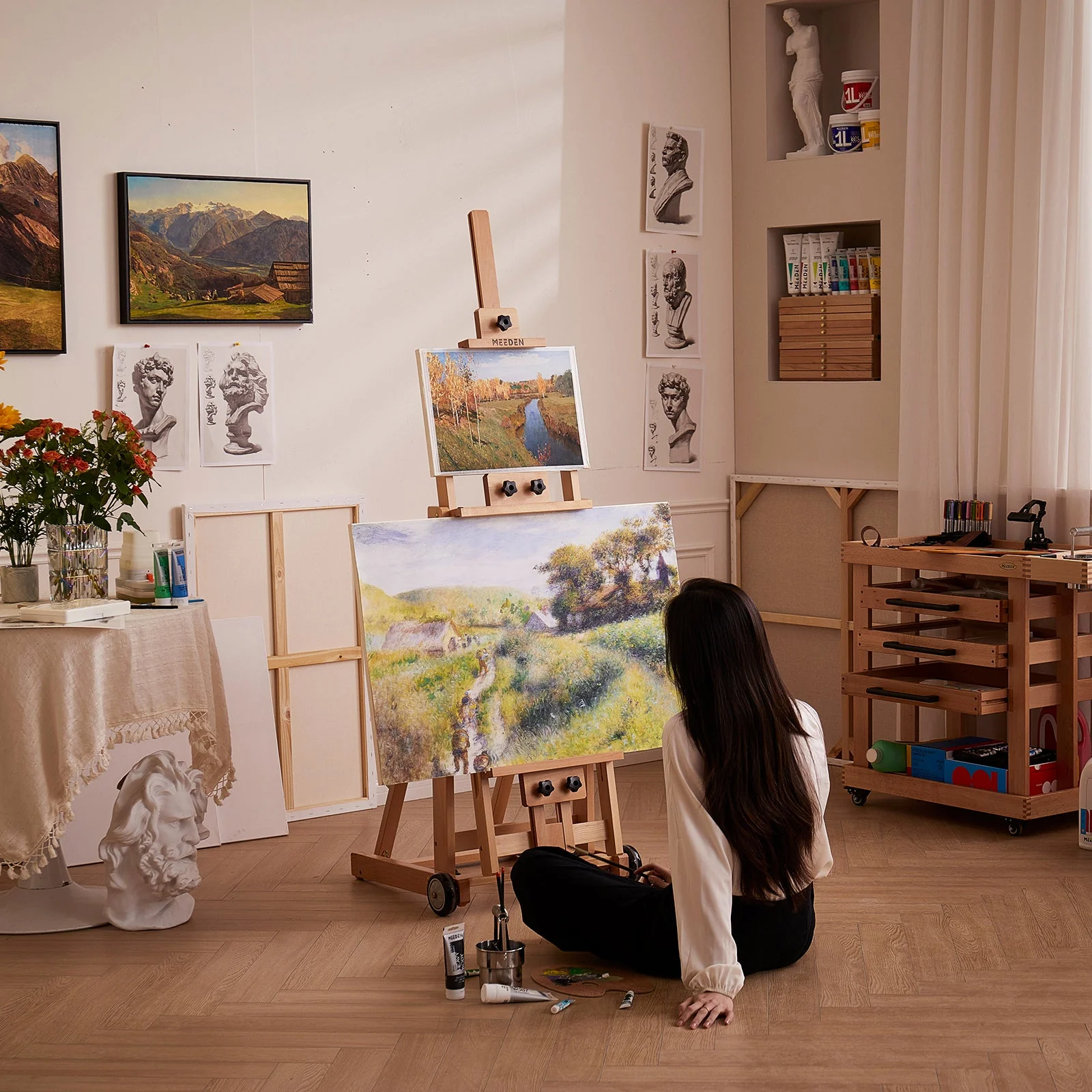 MEEDEN Versatile Studio H-Frame Artist Easel-W14 - Image 3