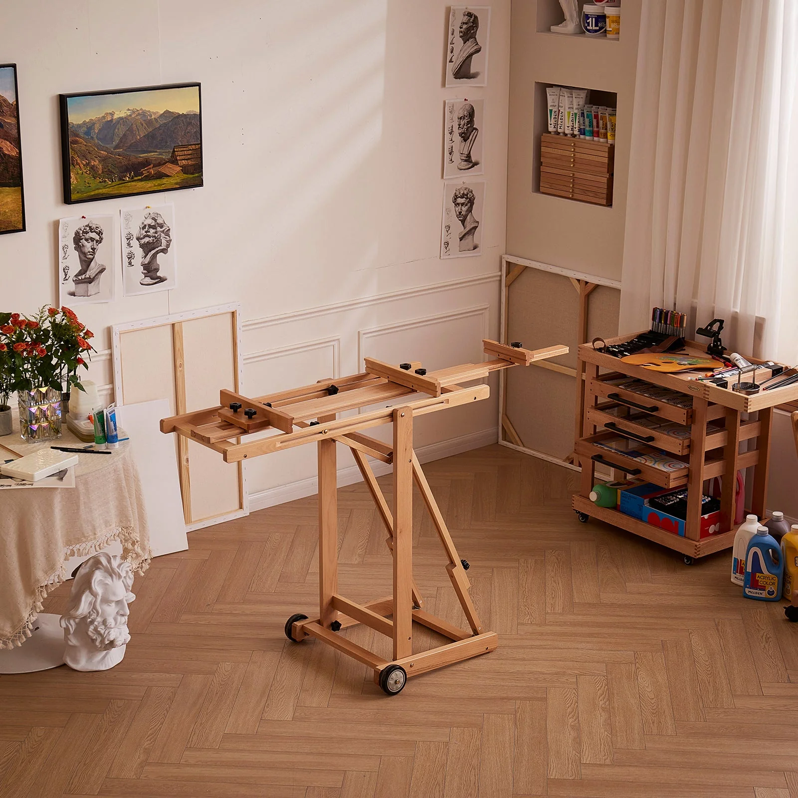 MEEDEN Versatile Studio H-Frame Artist Easel-W14 - Image 4