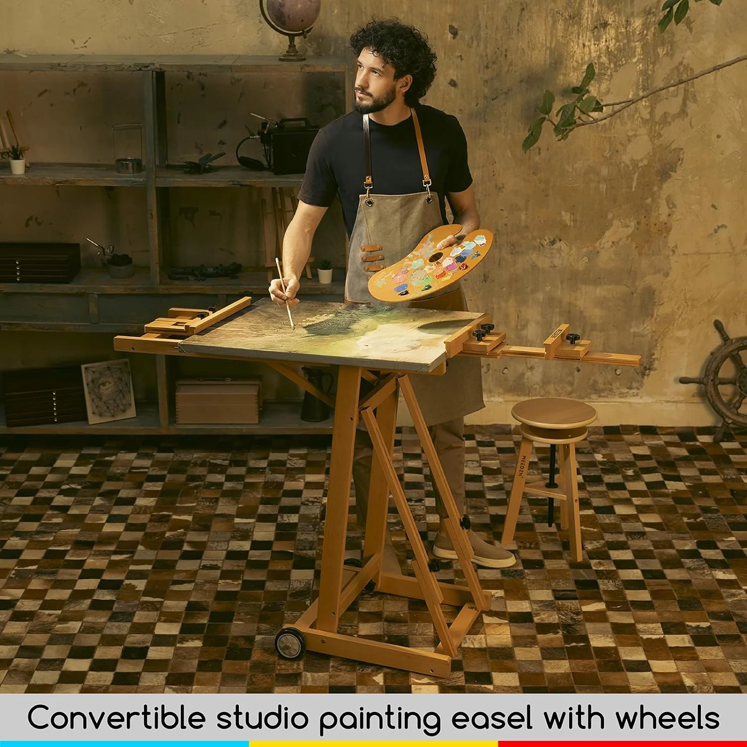 MEEDEN Versatile Studio H-Frame Artist Easel-W14 - Image 6