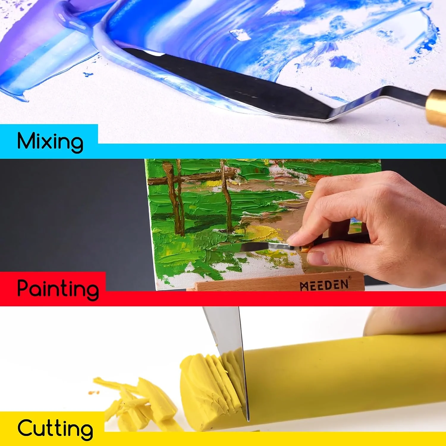 MEEDEN 5-Piece Painting Knife Set - Image 4