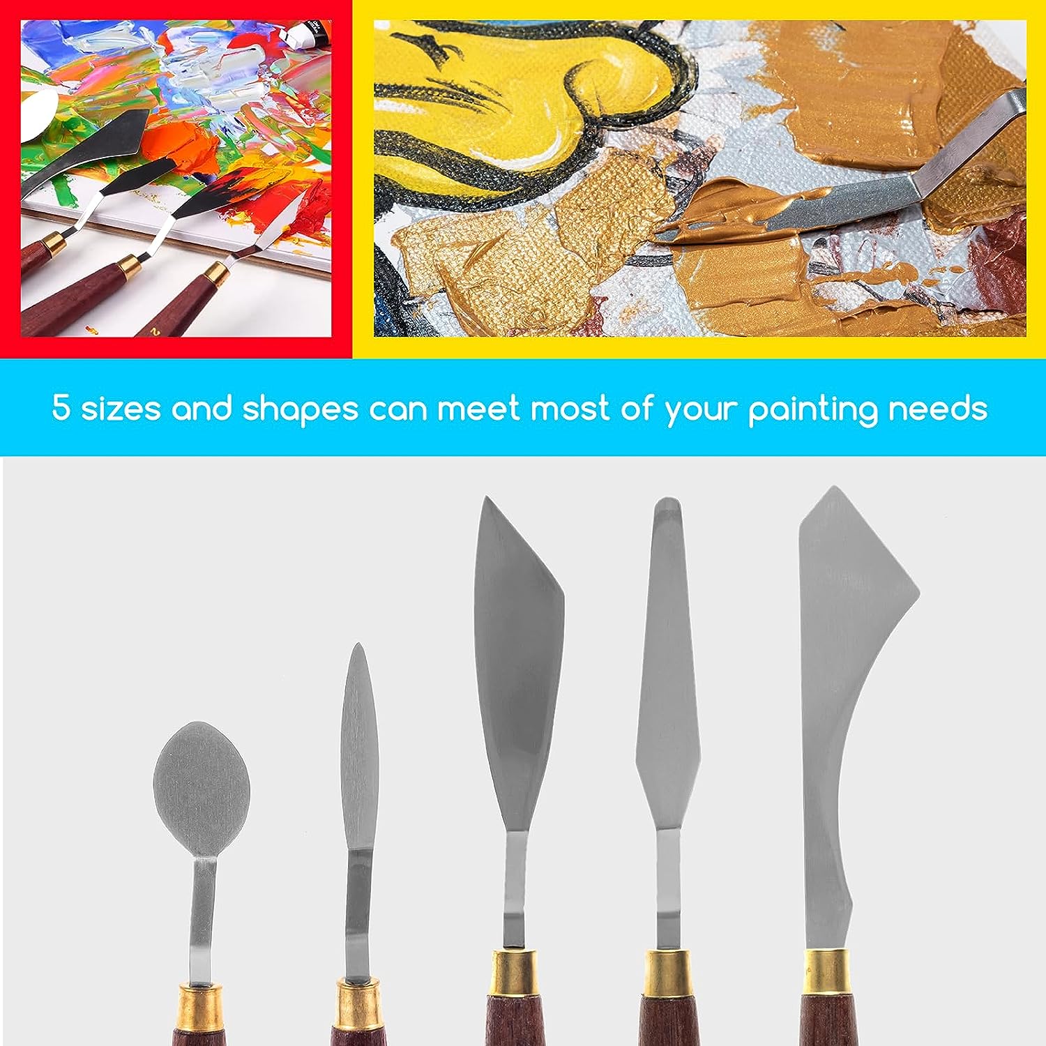 MEEDEN 5-Piece Painting Knife Set - Image 5
