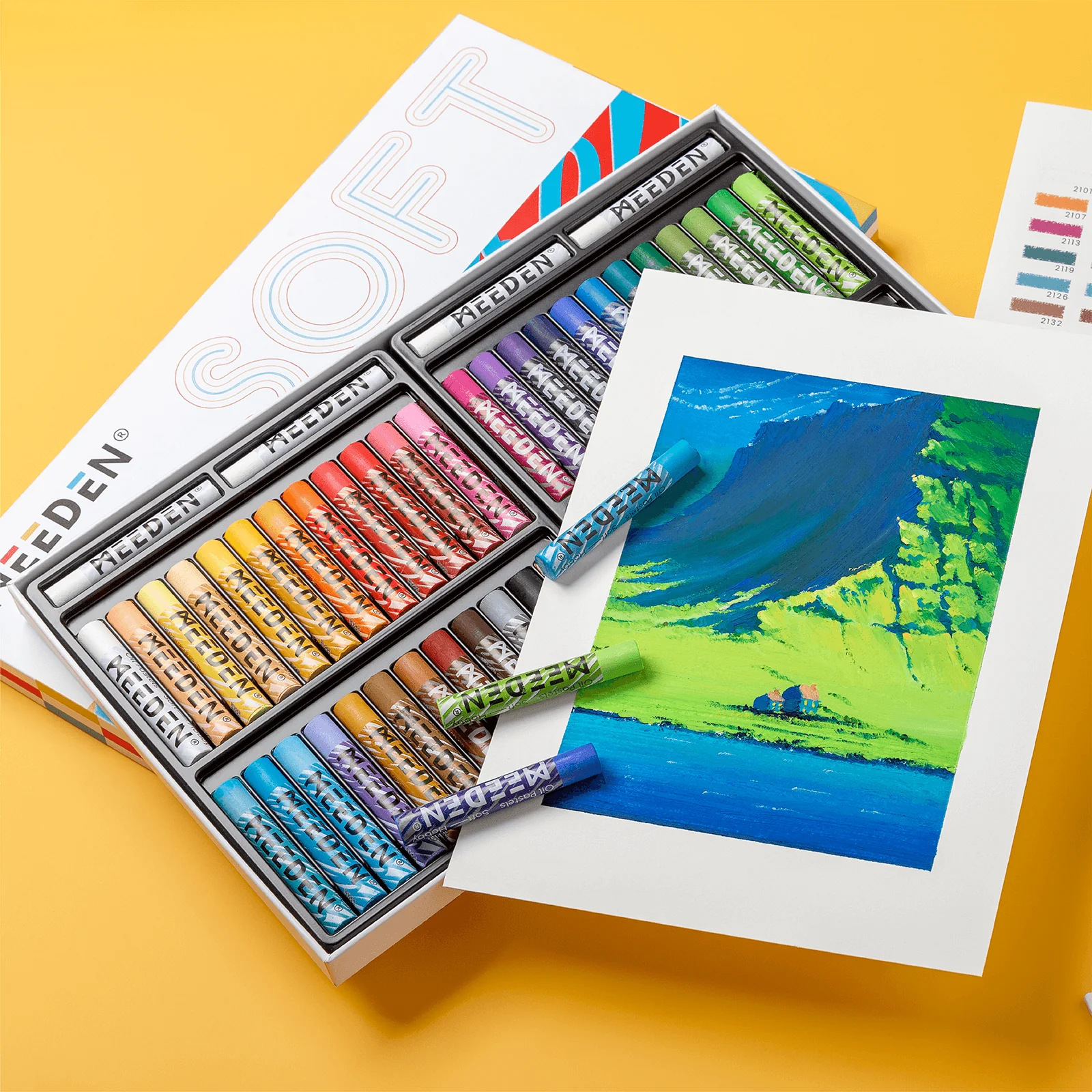 MEEDEN Soft Oil Pastels Set - Image 10