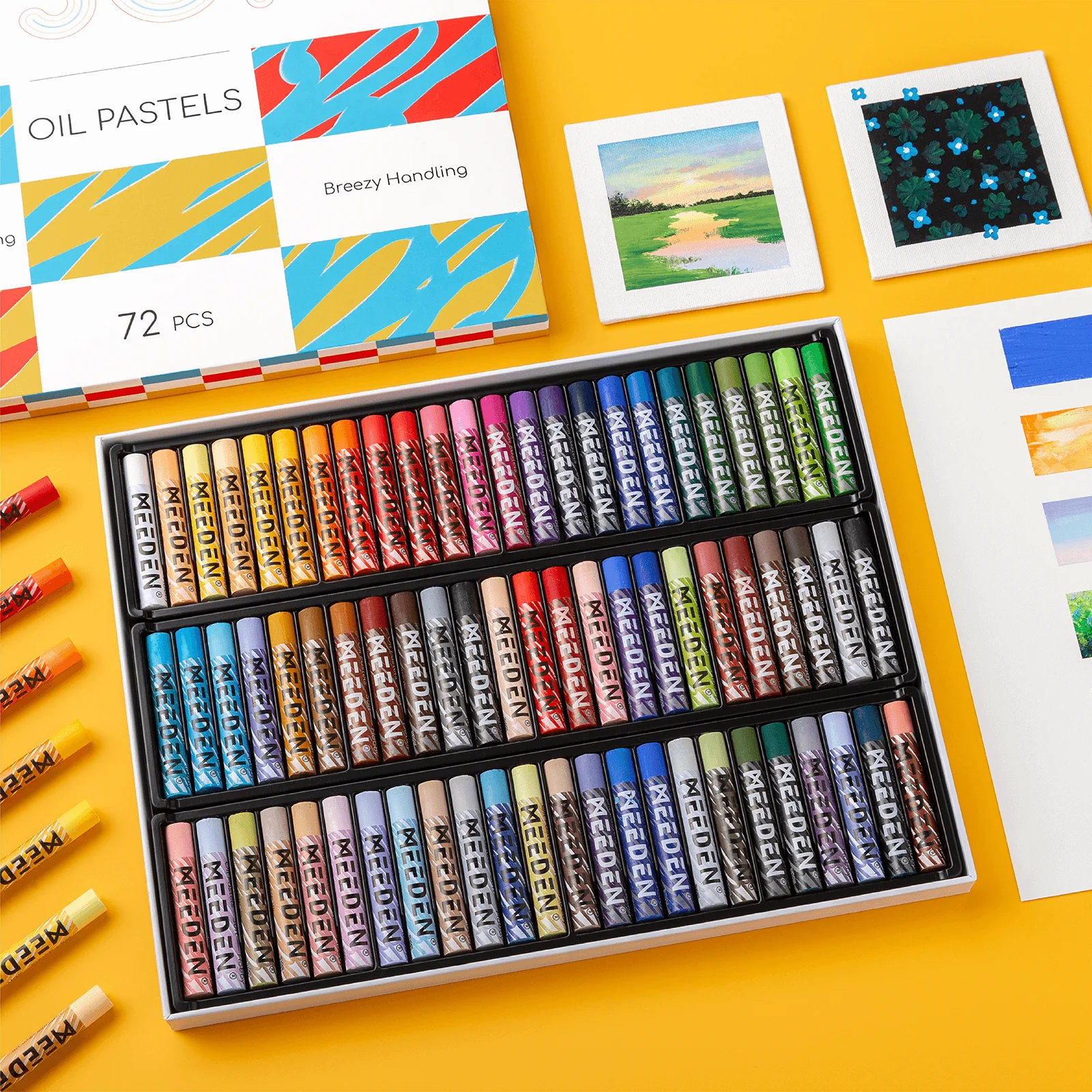 MEEDEN Soft Oil Pastels Set - Image 3