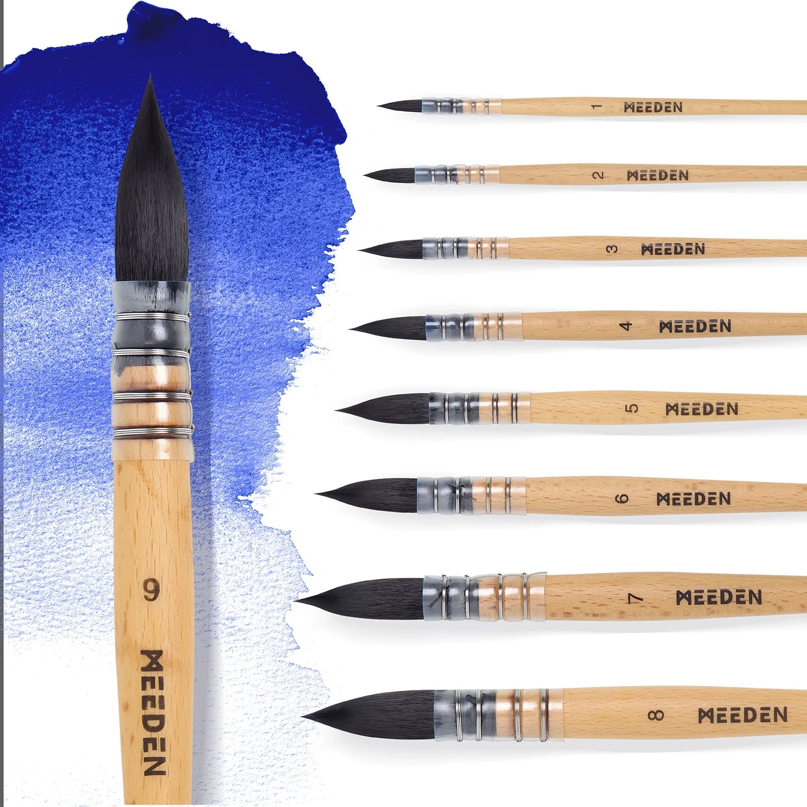 MEEDEN Solid Watercolor and Professional Brushes Set - Image 12
