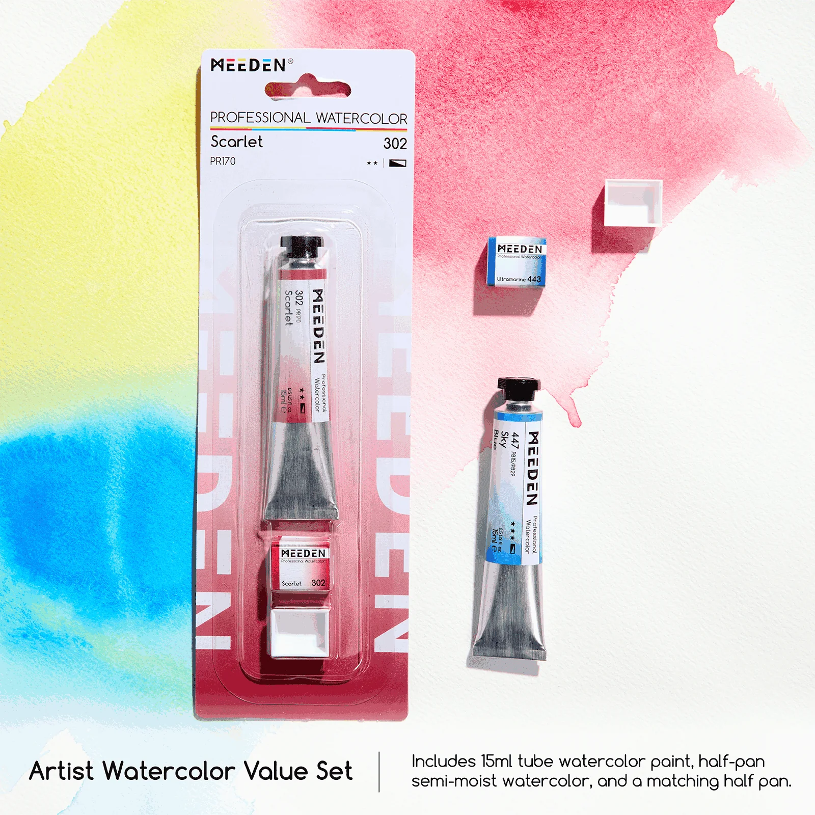 MEEDEN Watercolor Paint, 15ml/0.5oz - Image 2
